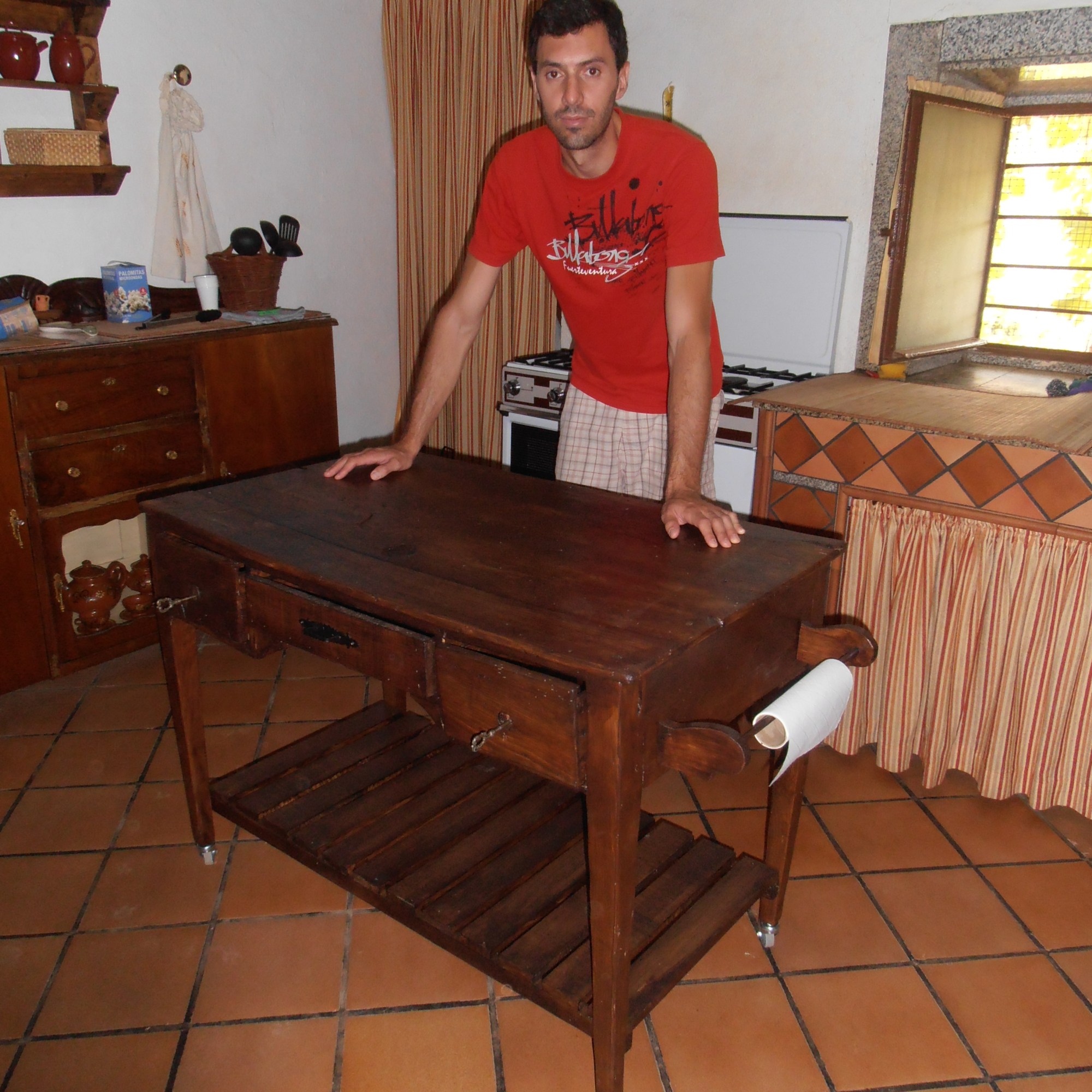 Transformación - Restauración de mesa de cocina antigua